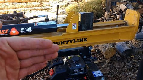 5 second cycle time. . County line 25 ton log splitter hydraulic filter